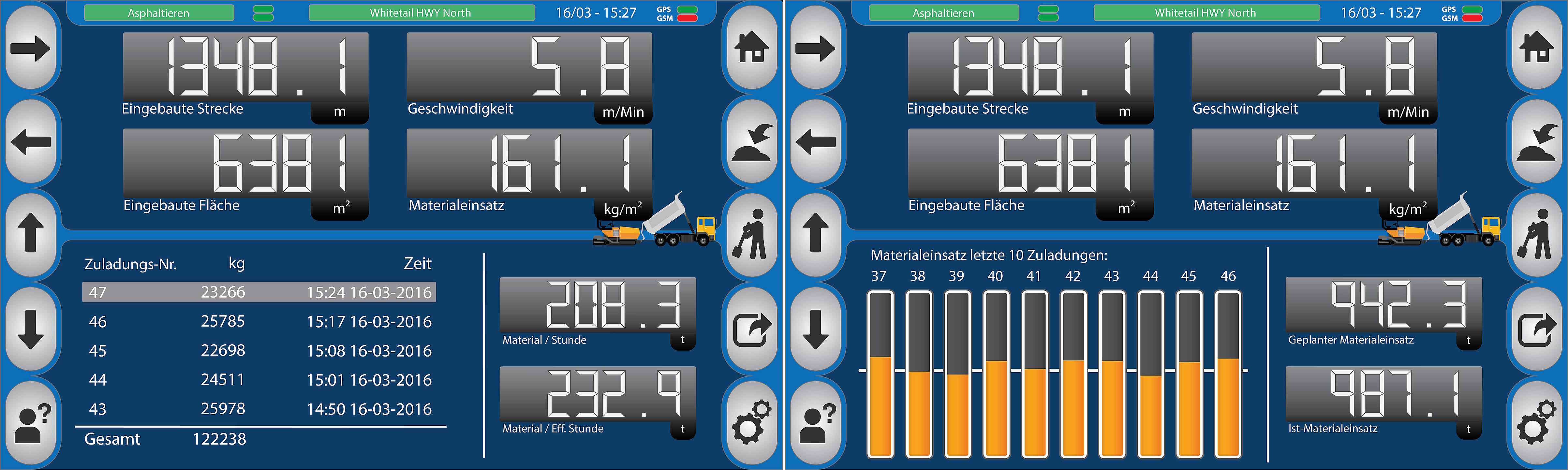 MatManager Bildschirm