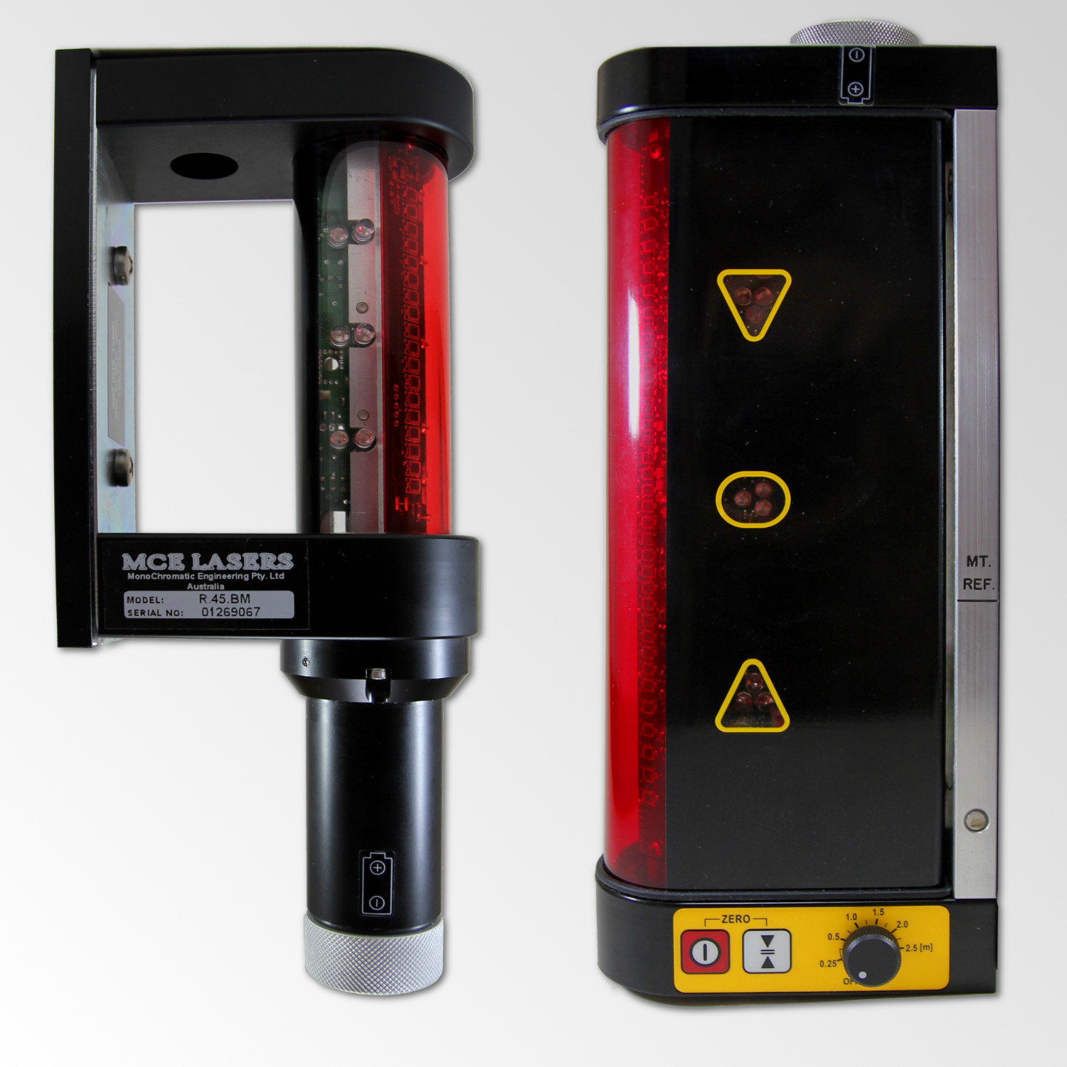 Laser receivers for excavation depth monitoring and guiding